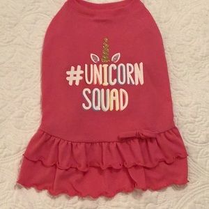 Unicorn Squad Doggy Dress, Size M